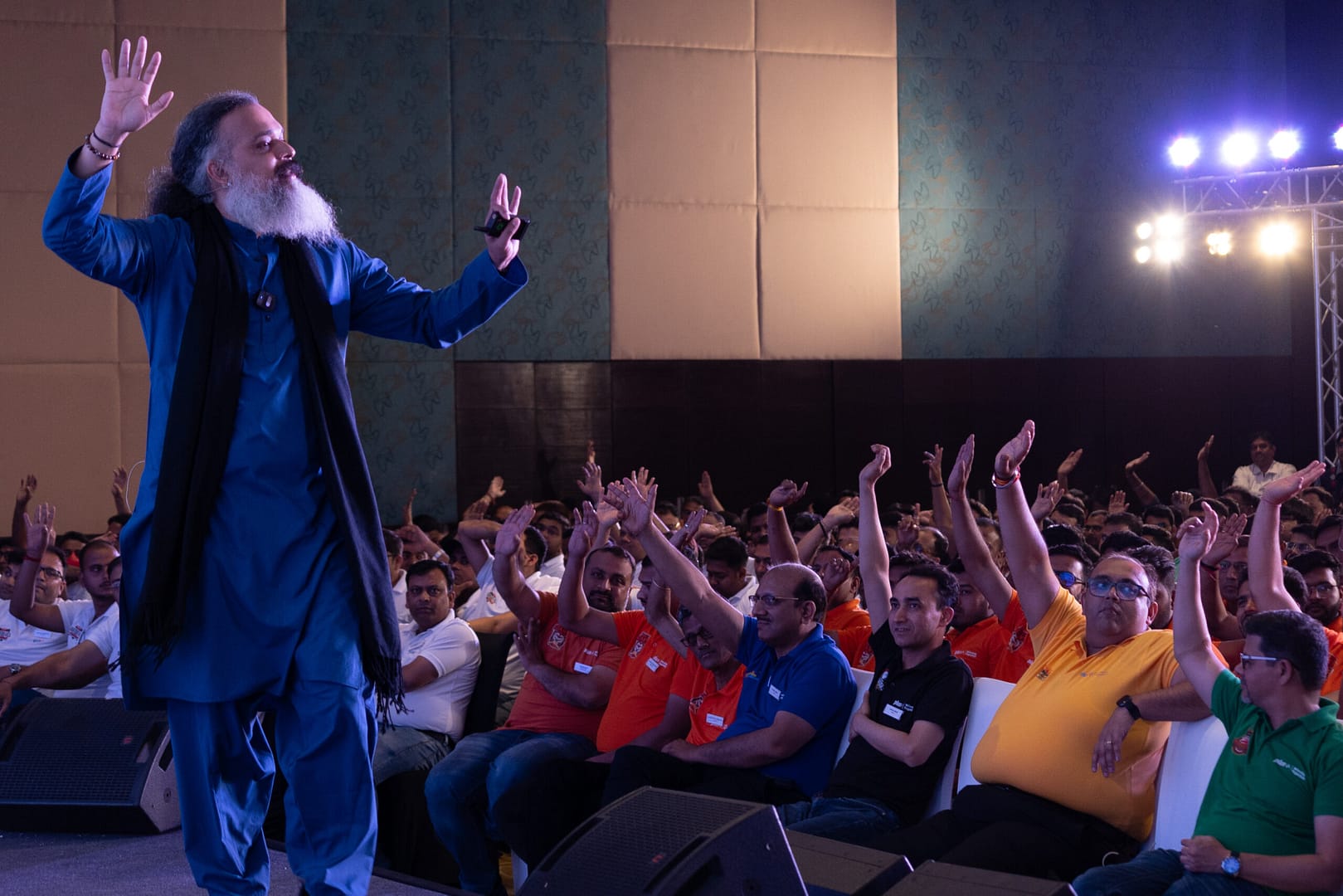 Harrish Sai Raman conducting his workshop