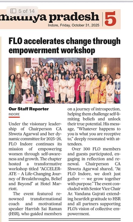 Madhya Pradesh News for Motivational Speaker